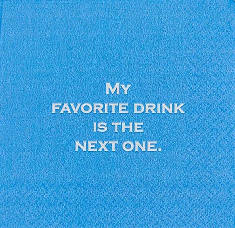 Funny Cocktail Napkins - My Favorite Drink