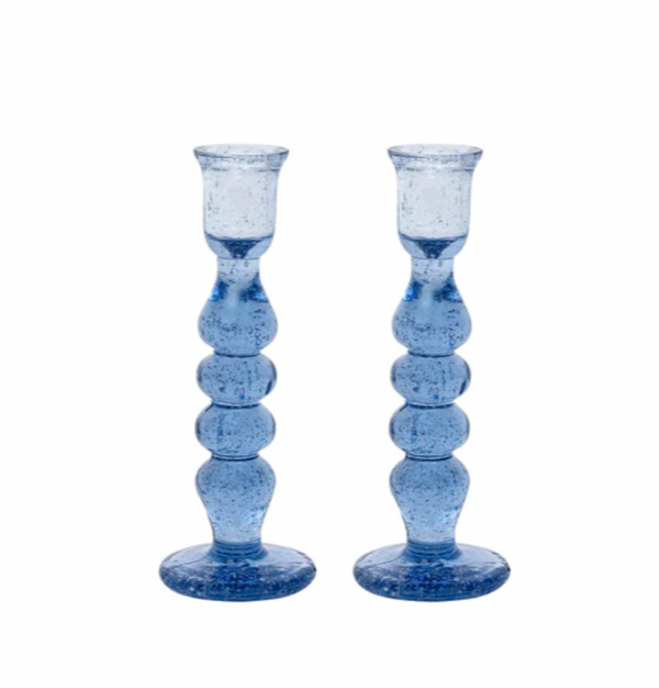 Provence 7" Candlestick Set - Chambray