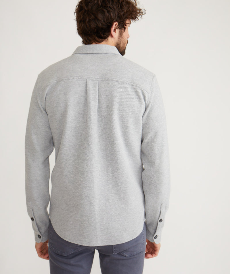 Marine Layer Pacifica Stretch Twill Shirt - Grey