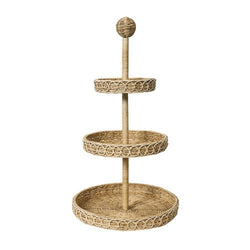 Provence Rattan 3-Tier Tray