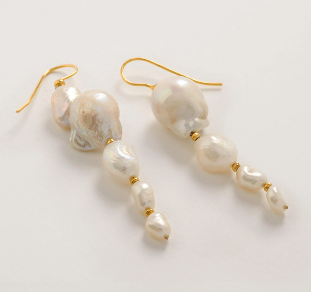 Large Baroque Pearl Drops