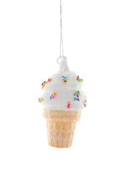 Soft Serve Ice Cream Cone Ornament