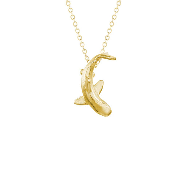 Catherine Weitzman Mini Shark Necklace - Gold