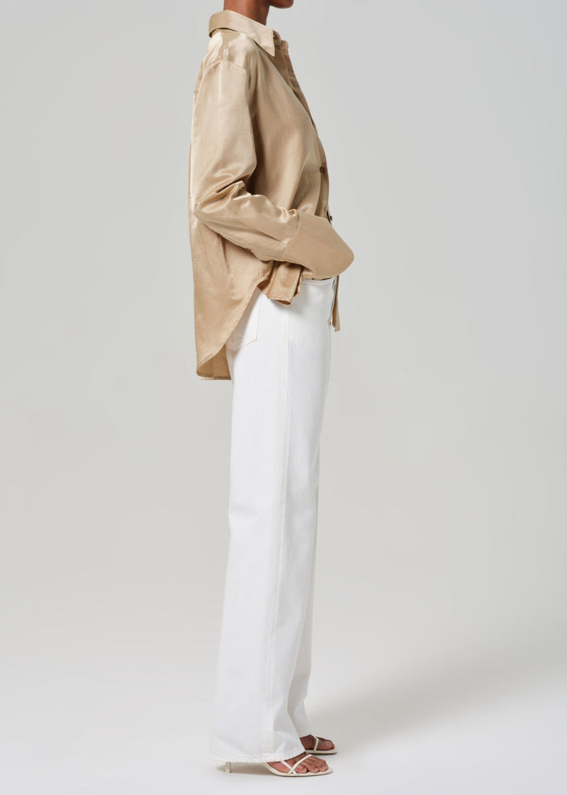 Annina High Rise Wide Leg 33" - Soft White