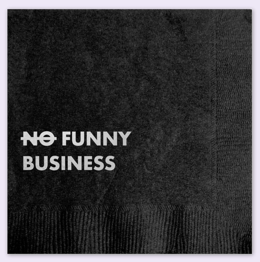 Funny Business Cocktail Napkins