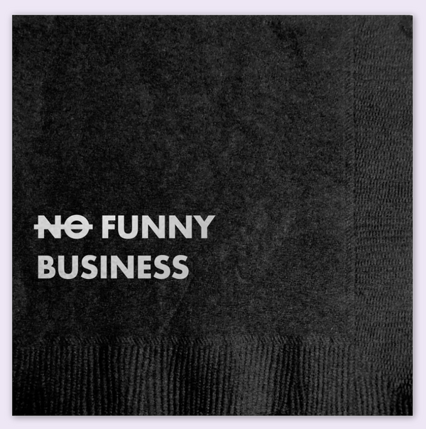 Funny Business Cocktail Napkins