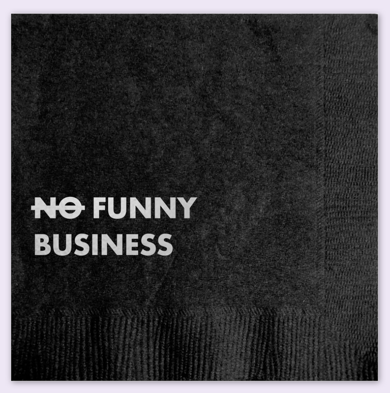 Funny Business Cocktail Napkins