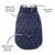 Foggy Dog Navy Sherpa-Lined Reversible Dog Jacket