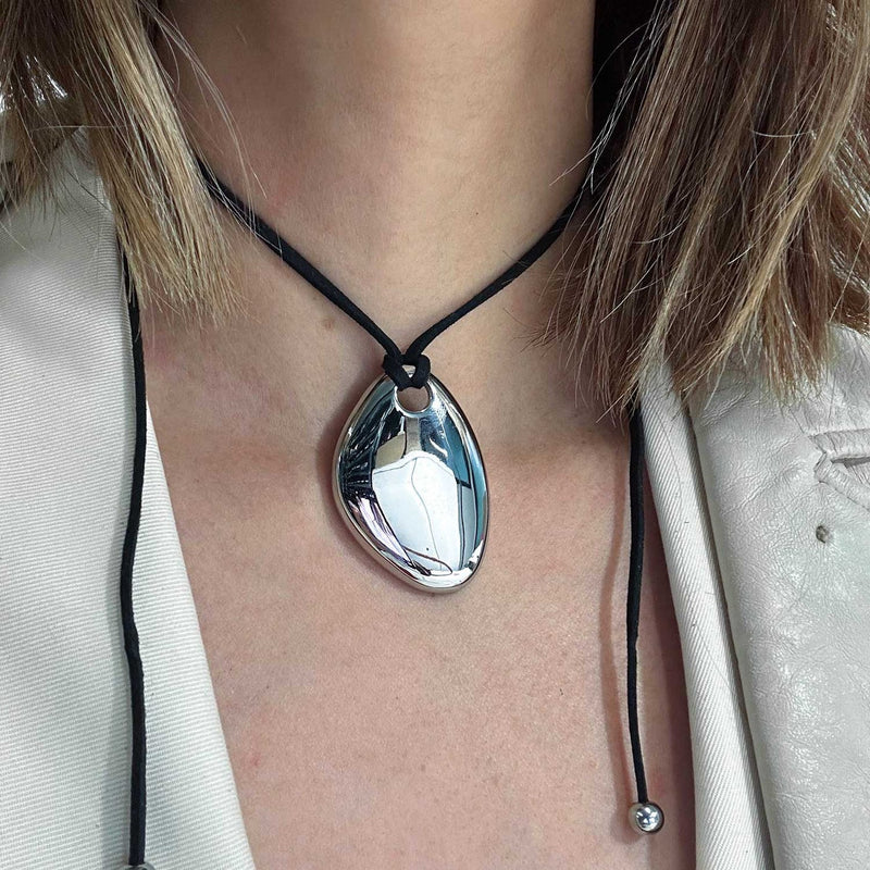 Helena Vegan Leather Chord Necklace