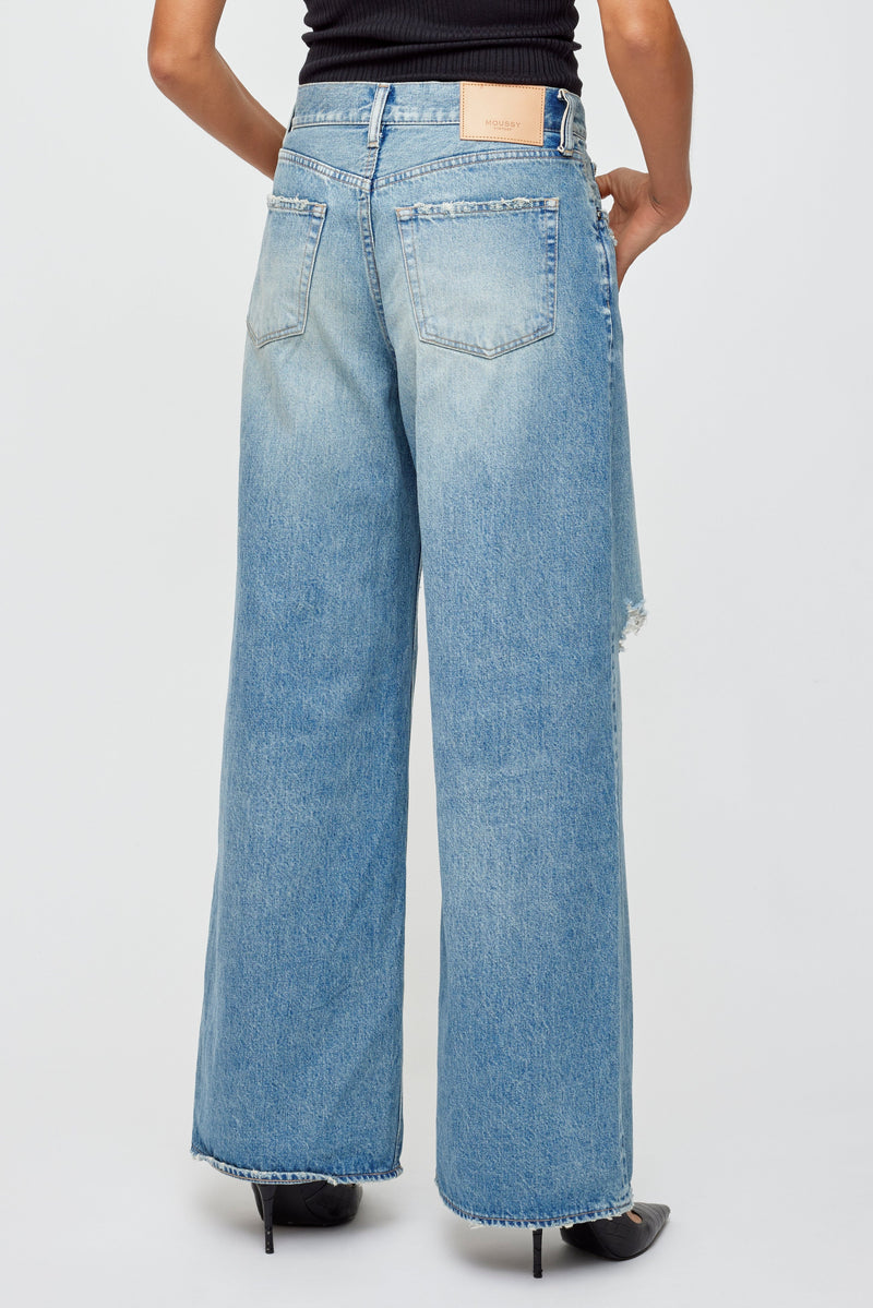 Hempstead Super Wide Pants - Light Blue