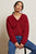 Addie Oversized Cotton V-Neck Sweater