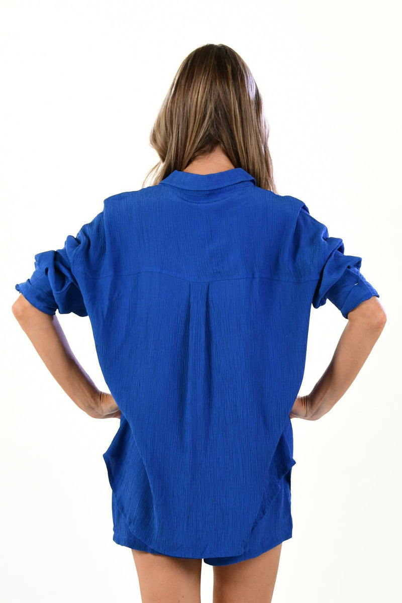 Cruise Set Top - Cobalt