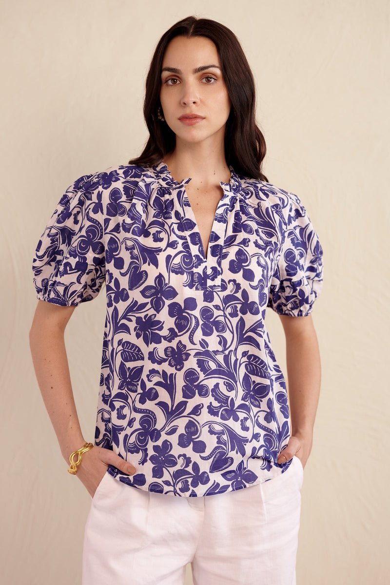 Bronte Top - Gaia Cobalt