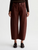 AG Jeans Hattie High-Rise Barrel Crop - Chestnut