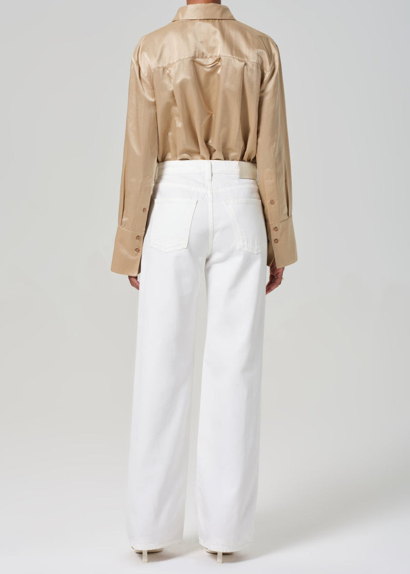 Annina High Rise Wide Leg 33" - Soft White
