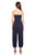 Tube Gathered Ankle Jumpsuit - Midnight