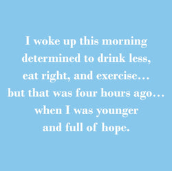 Mary Phillips Funny Cocktail Napkins - Woke Up This Morning