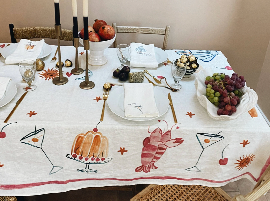 Illustrated Tablecloth - Extra Large
