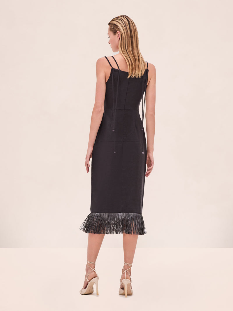 Naturi Dress - Black White
