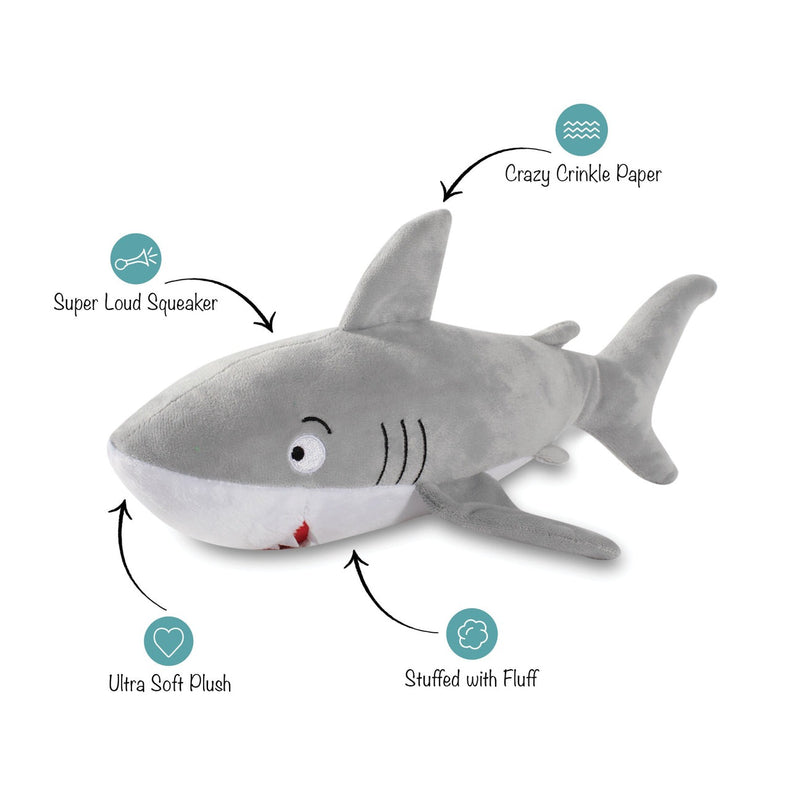 Feeling Sharky Plush Dog Toy