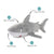 Feeling Sharky Plush Dog Toy
