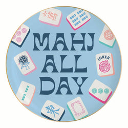 Mahjong Ceramic Trinket Tray - Mahj All Day