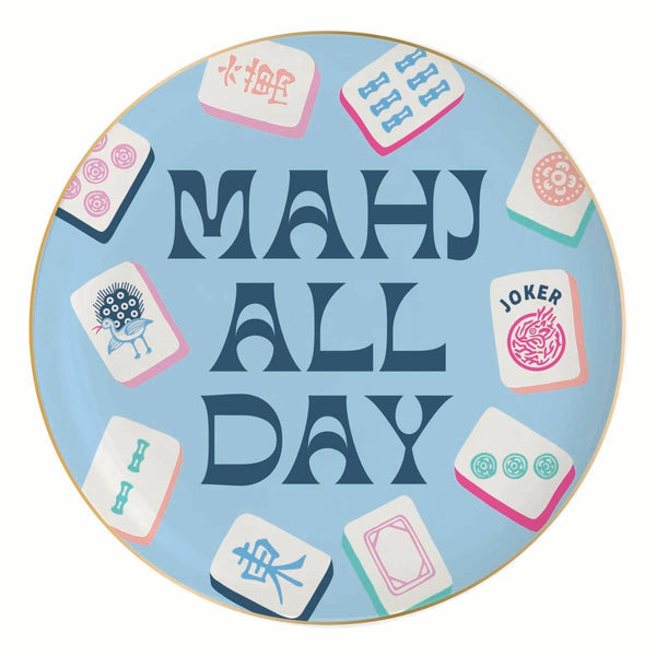 Mahjong Ceramic Trinket Tray - Mahj All Day