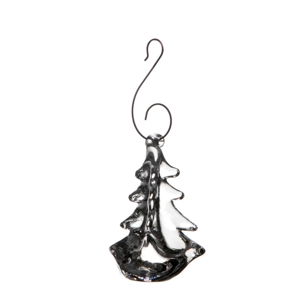 Simon Pearce Vermont Evergreen Glass Ornament