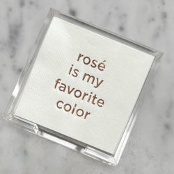 Favorite Color Cocktail Napkin Hostess Set