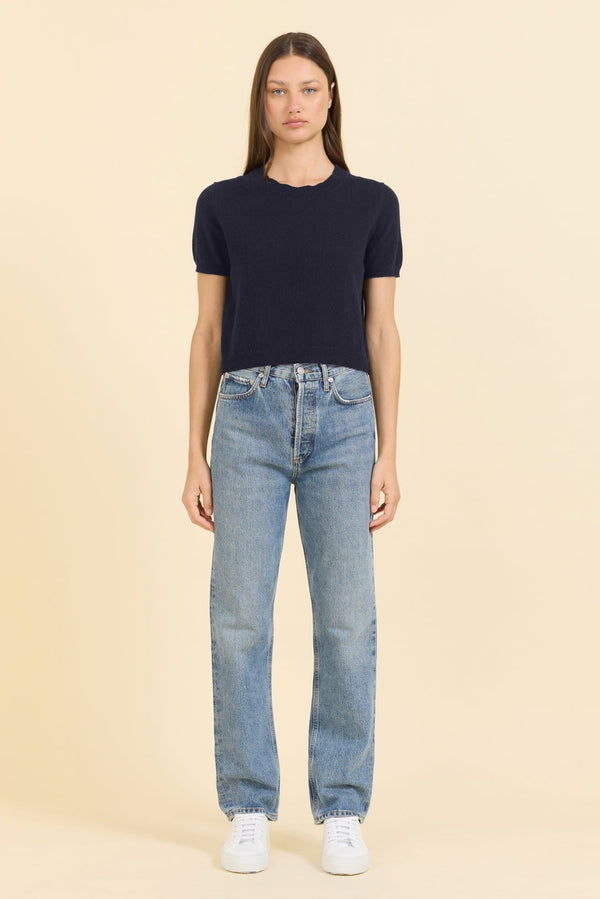 Kadri Cashmere Tee - Navy