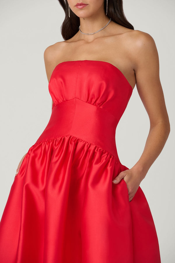 Shoshanna Midnight Posy Dress - Apple