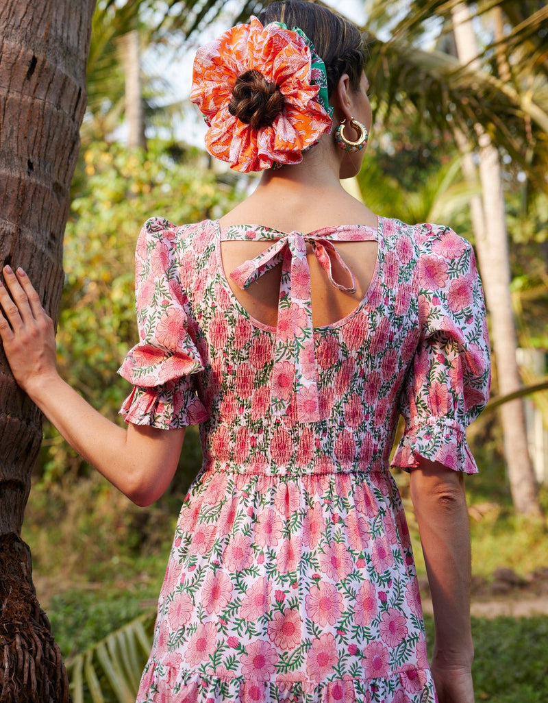 Pink City Prints Abigail Dress - Marigold Blush