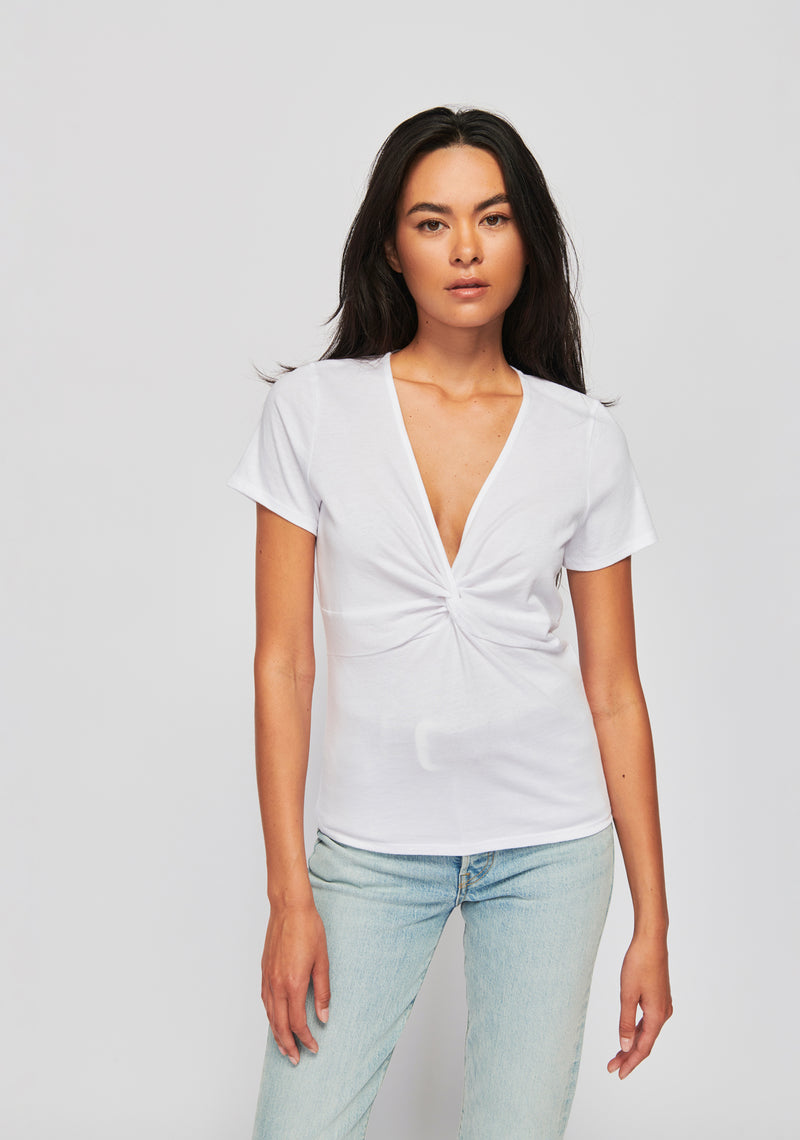 Caprice Twisted Cap Sleeve Top