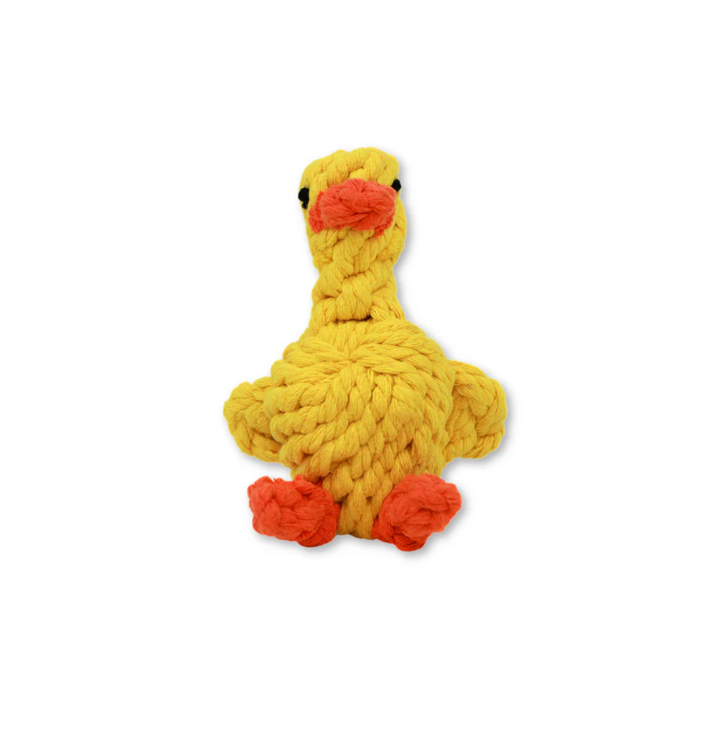 Sunny The Yellow Duck Rope Dog Toy