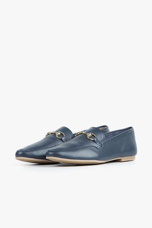 Link Loafer - Navy Leather