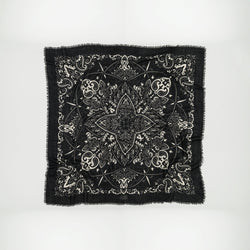 Large Wool & Silk Bandana Scarf