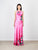 Saloni Suzette Long Dress - Phlox Feather