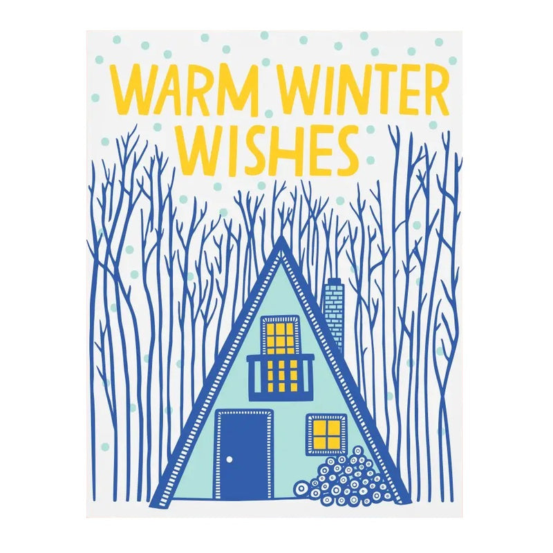 Cabin Winter Card