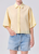 AGOLDE Merrin Shirt - Wirrel Stripe/Lemon Drop/Cream