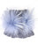 Linda Richards Angora Pom Handwarmer - Grey/Blue Mist