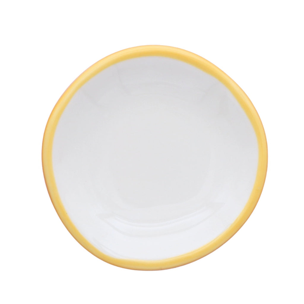 Minimal Colored Rim Ring Dish - Yellow