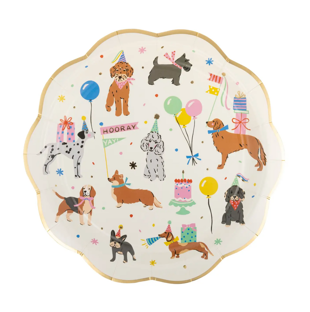 Dog Party Paper Plates