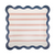 Red Stripes 11" Square Paper Plates