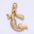 Short Mermaid Paved Cz Pendant