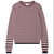 Cashmere Tipped Little Stripe Crew