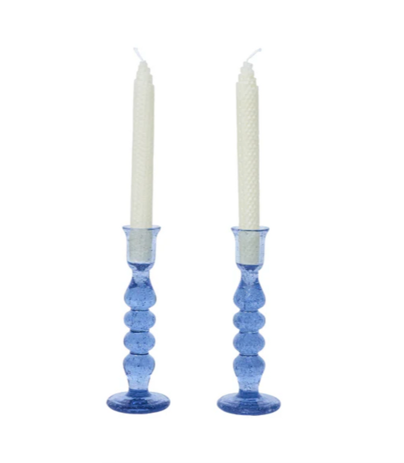 Provence 7" Candlestick Set - Chambray