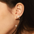 Long Linear Pearl Drop Chain Earrings