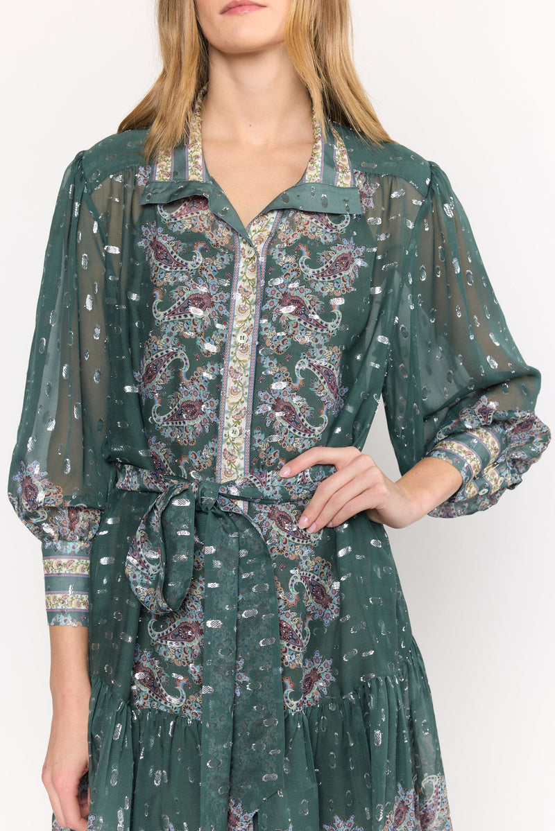 Emi Dress - Reseda Paisley