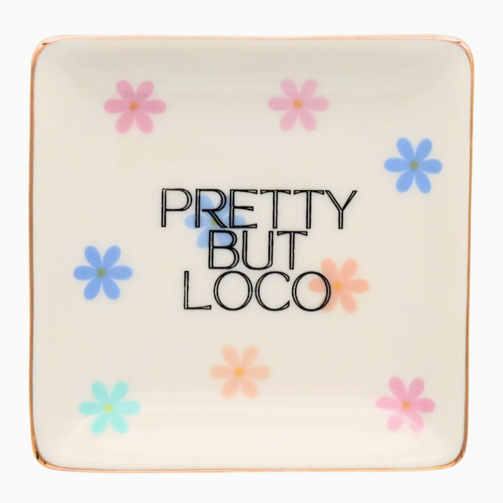 Pretty But Loco Square Trinket Tray