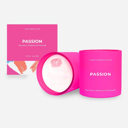 Jill & Ally Crystal Manifestation Candle - Passion